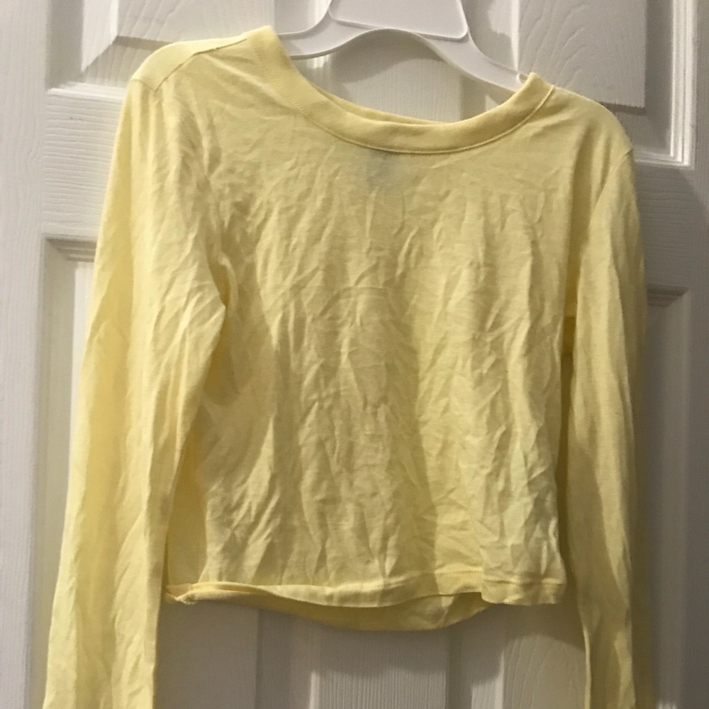 Forever 21 yellow crop tip